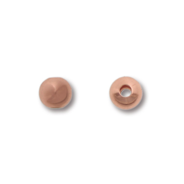 copper plated spacer round bead 4mm | 72pc