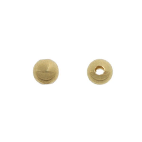gold plated spacer round bead 4mm | 48pc
