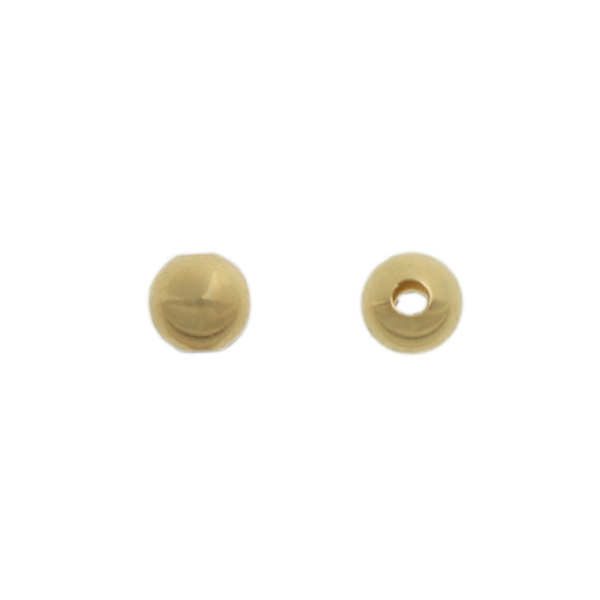 gold plated spacer round bead 3mm | 72pc