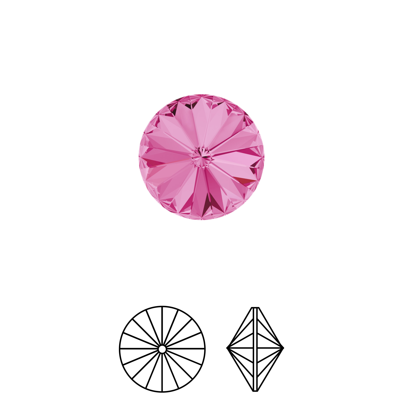 rivoli (1122) rose ss29 (6,14-6,32mm) | 12pc
