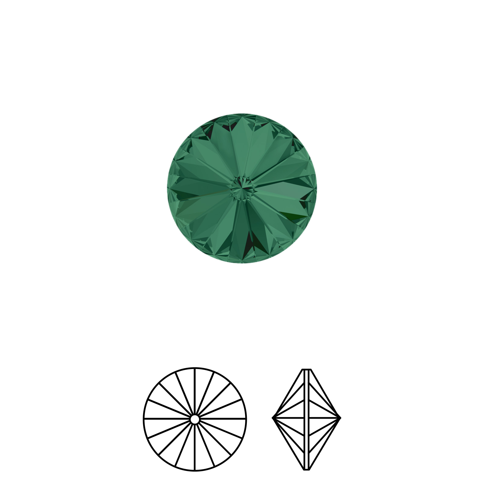 rivoli (1122) emerald ss29 (6,14-6,32mm) | 12pc