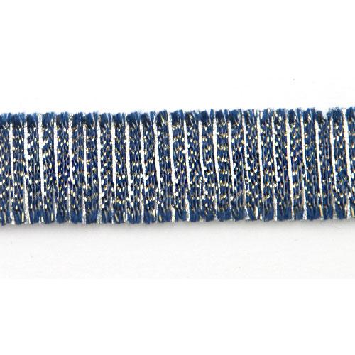 rayon trim dark green/silver 15mm | 50cm