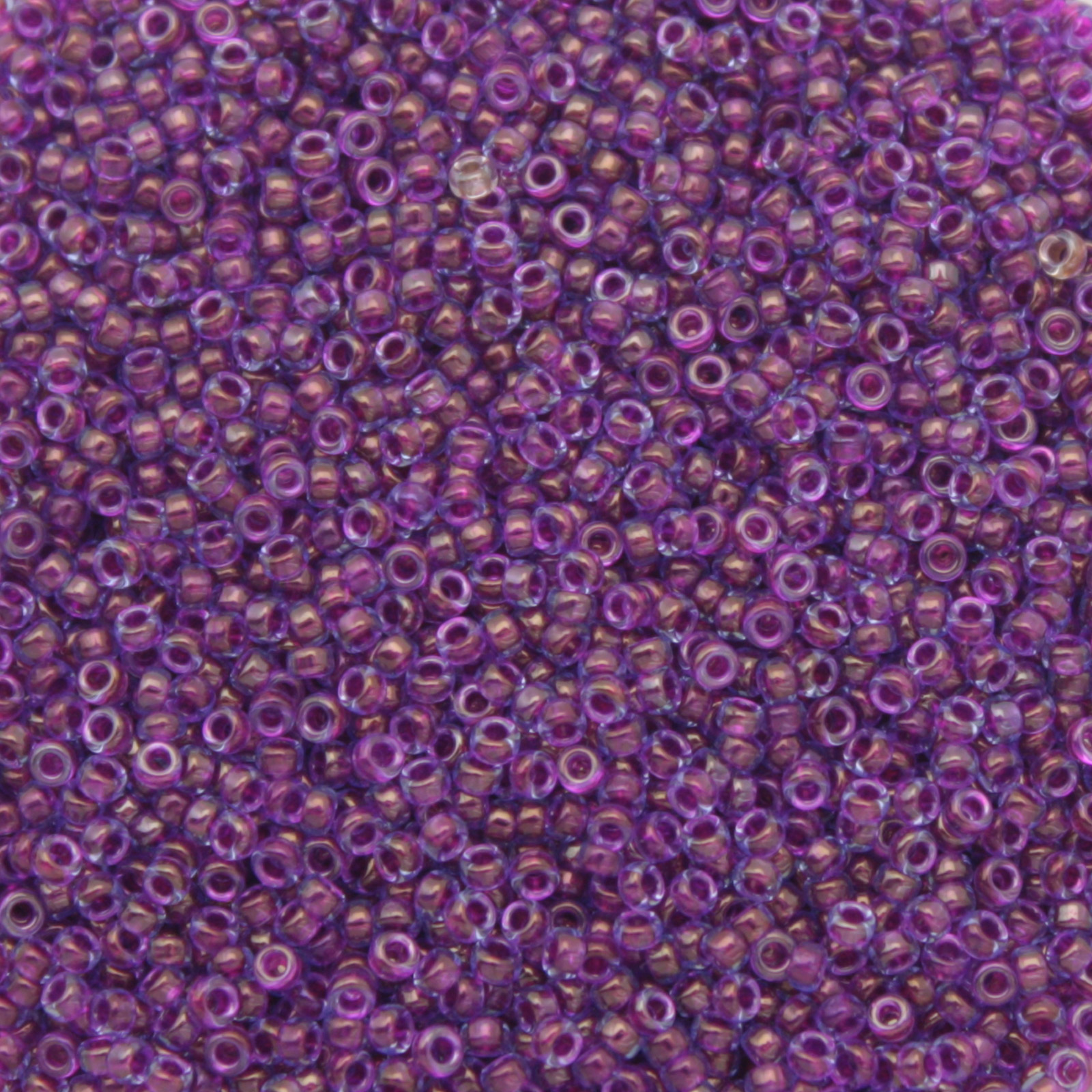 miyuki rocailles 15/0 - color-lined fuchsia/aqua luster (352) | 10gr