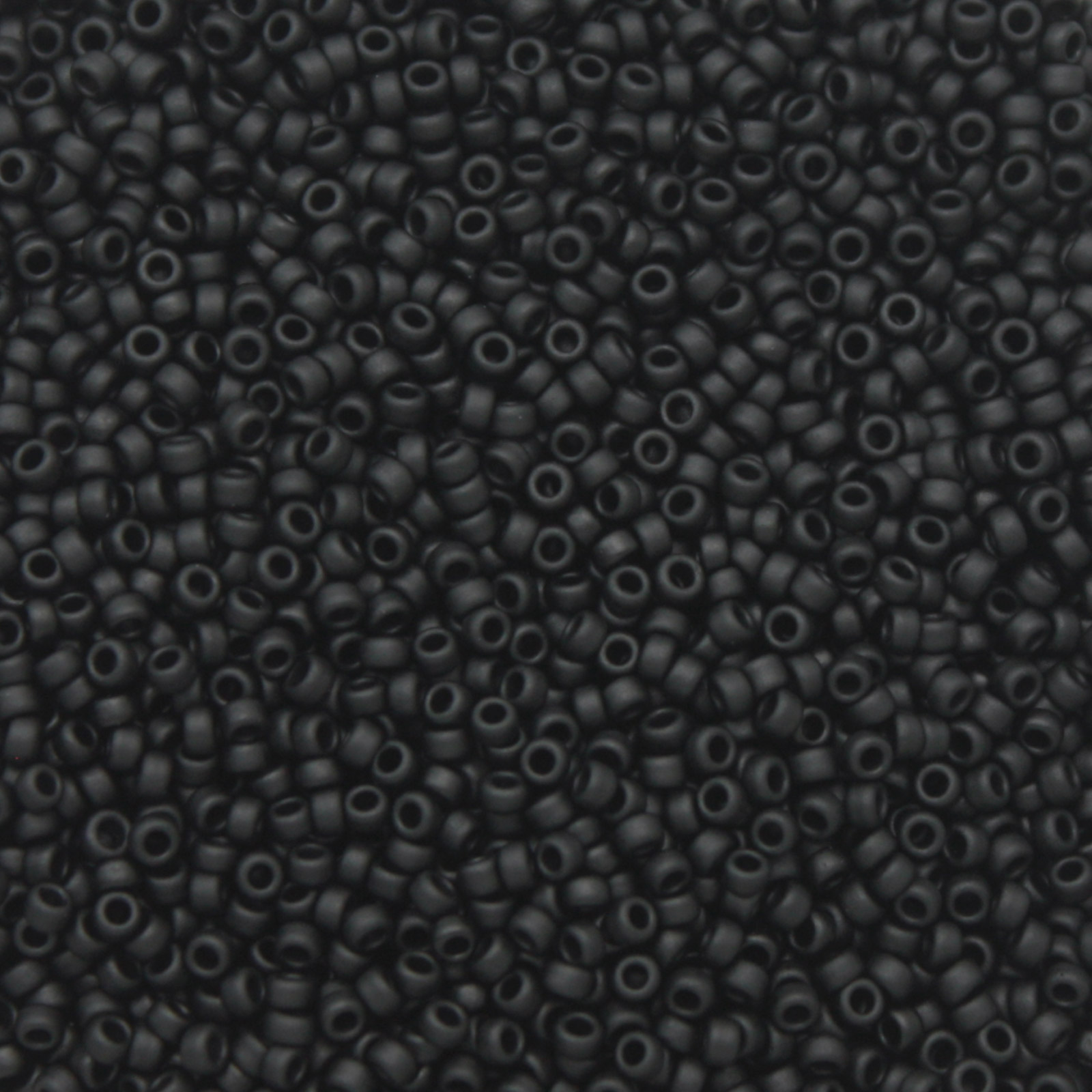 miyuki rocailles 15/0 - matte black (401f) | 10gr