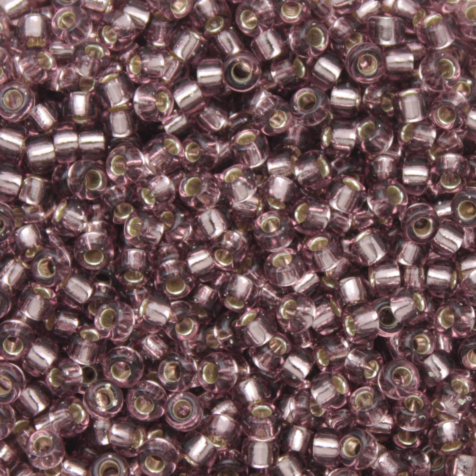 miyuki rocailles 8/0 - silver-lined smoky amethyst (12) | 10gr