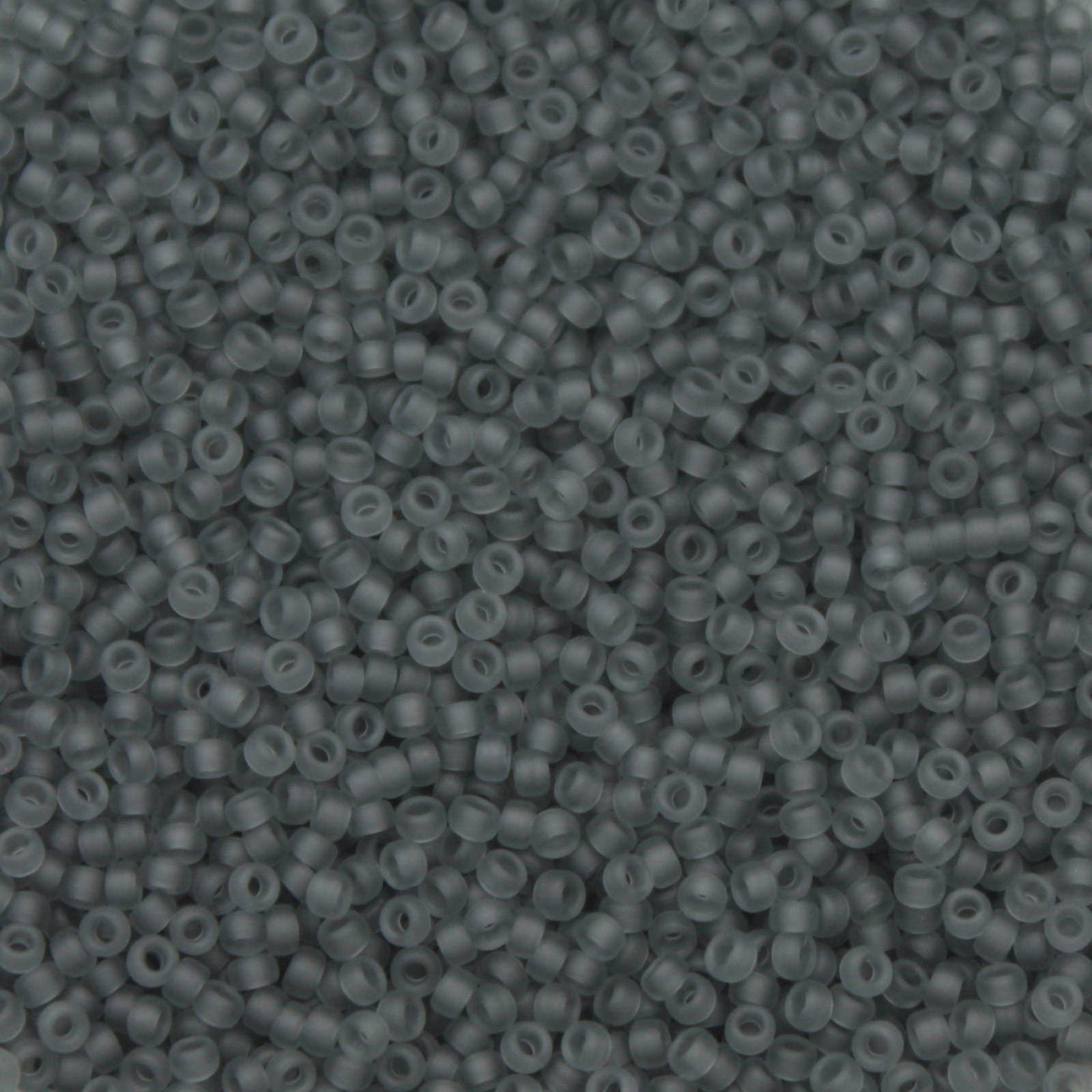 miyuki rocailles 15/0 - matte transparent grey (152f) | 10gr