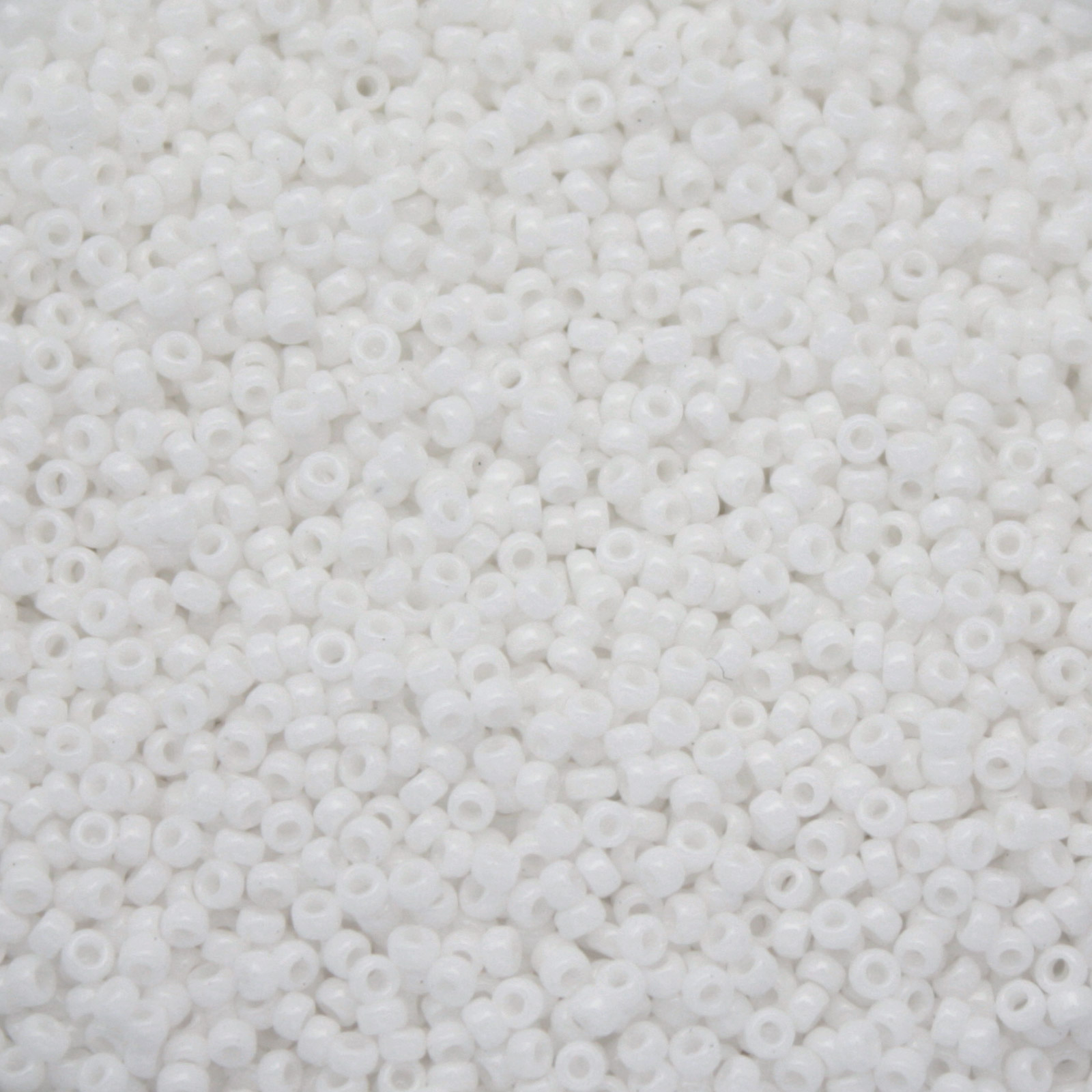miyuki rocailles 15/0 - opaque white (402) | 10gr