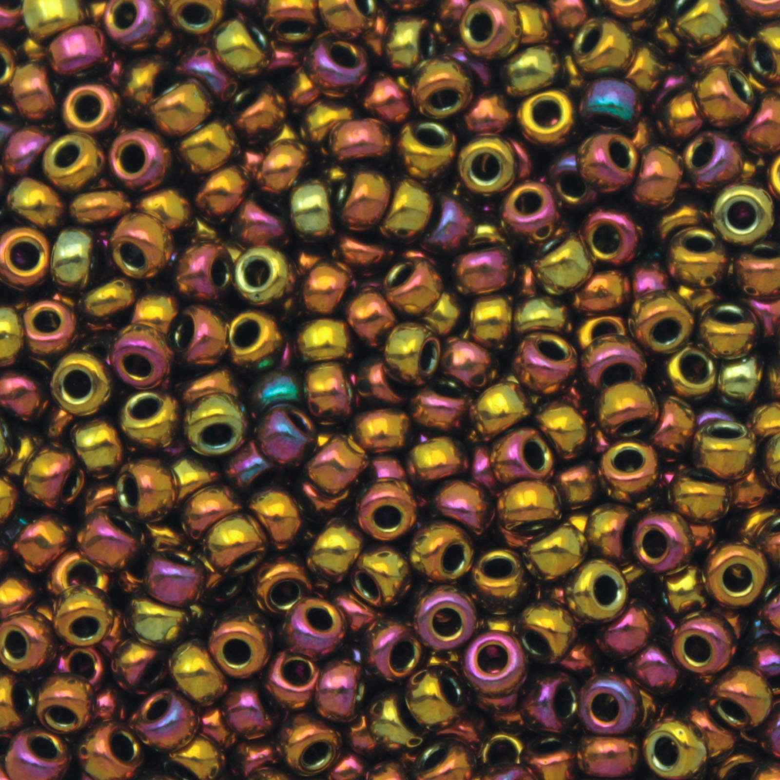 miyuki rocailles 8/0 - metallic gold iris (462) | 10gr