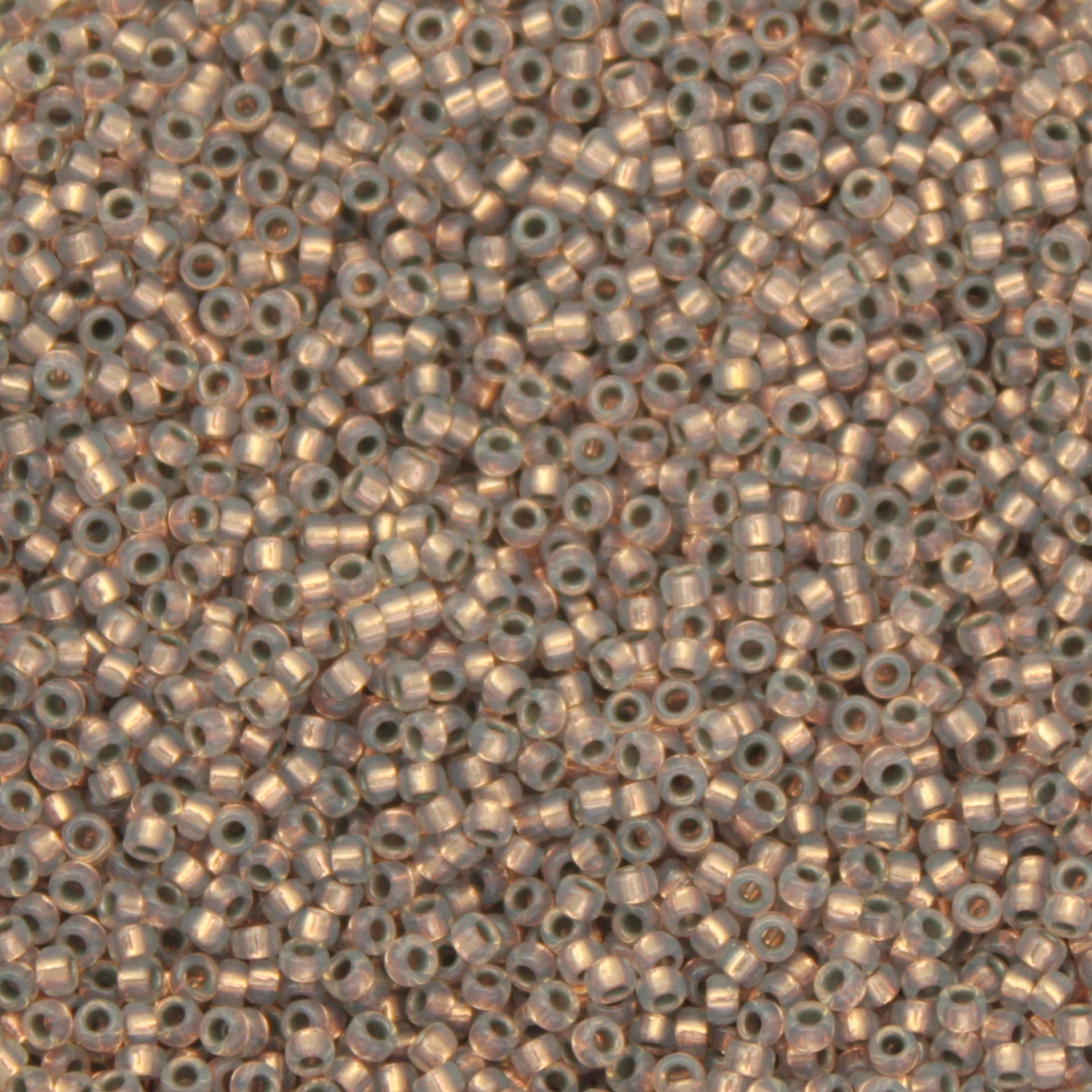 miyuki rocailles 15/0 - color-lined copper opal (198) | 10gr