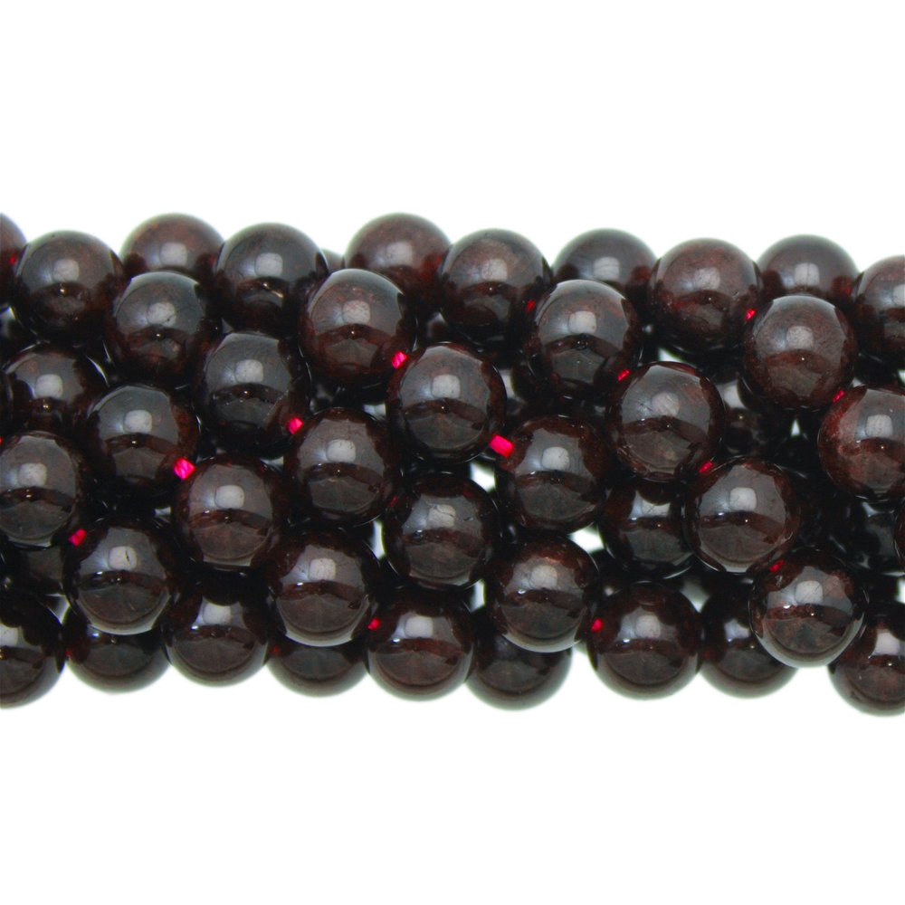 granat glatt runde 4mm | strang 38/40cm
