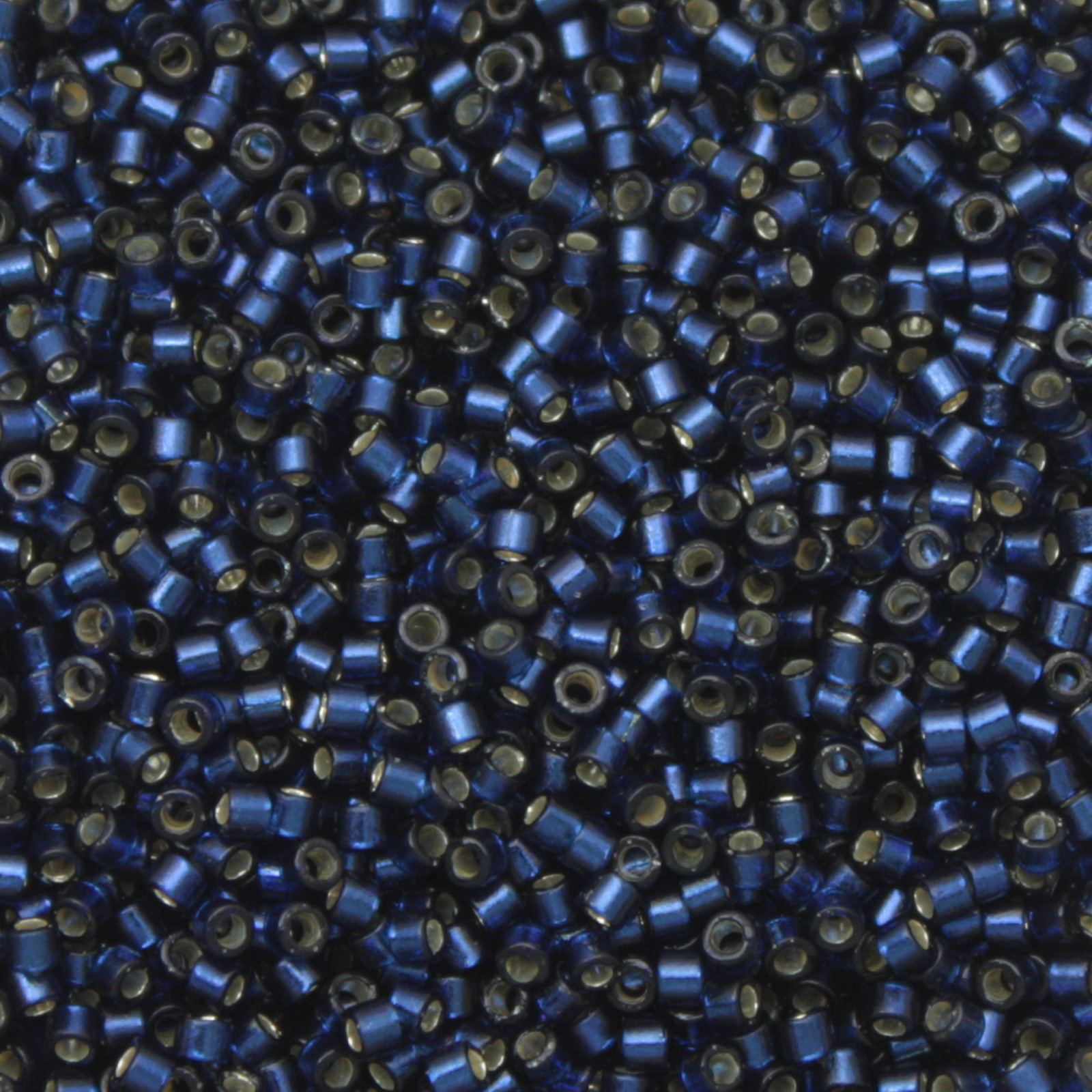 miyuki delica 11/0 - duracoat silver-lined dyed navy blue | 8gr