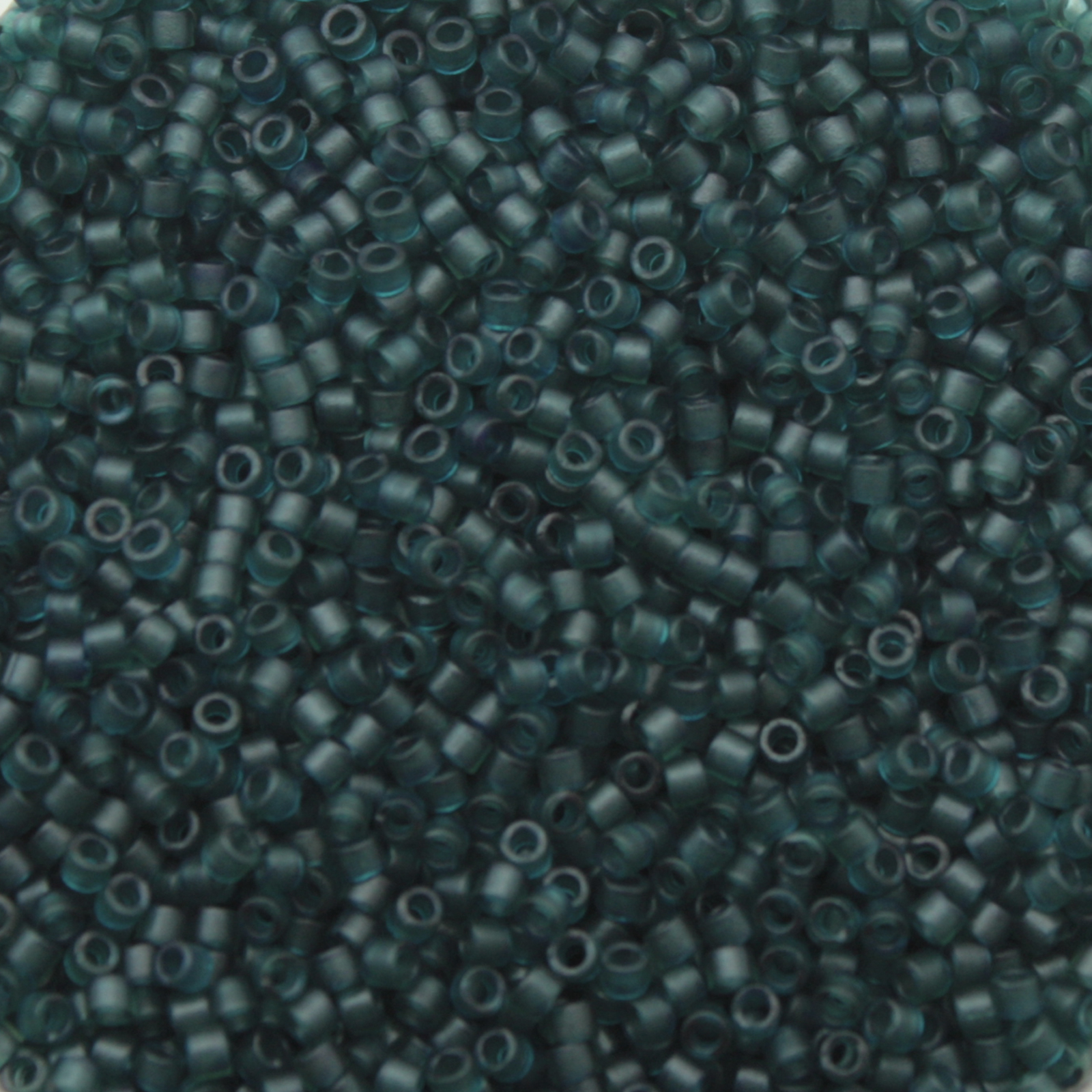miyuki delica 11/0 - dyed semi matte transparent dark teal | 8gr