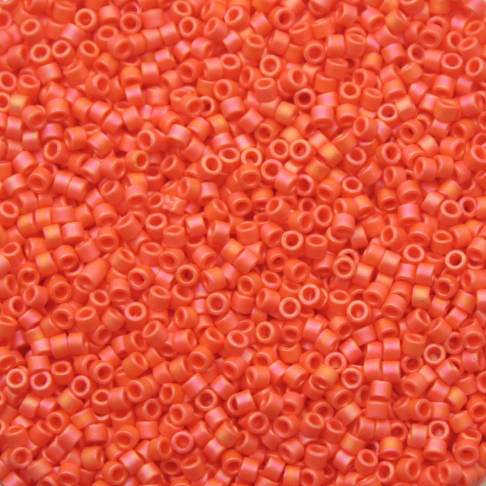 miyuki delica 11/0 - matte opaque orange ab | 8gr