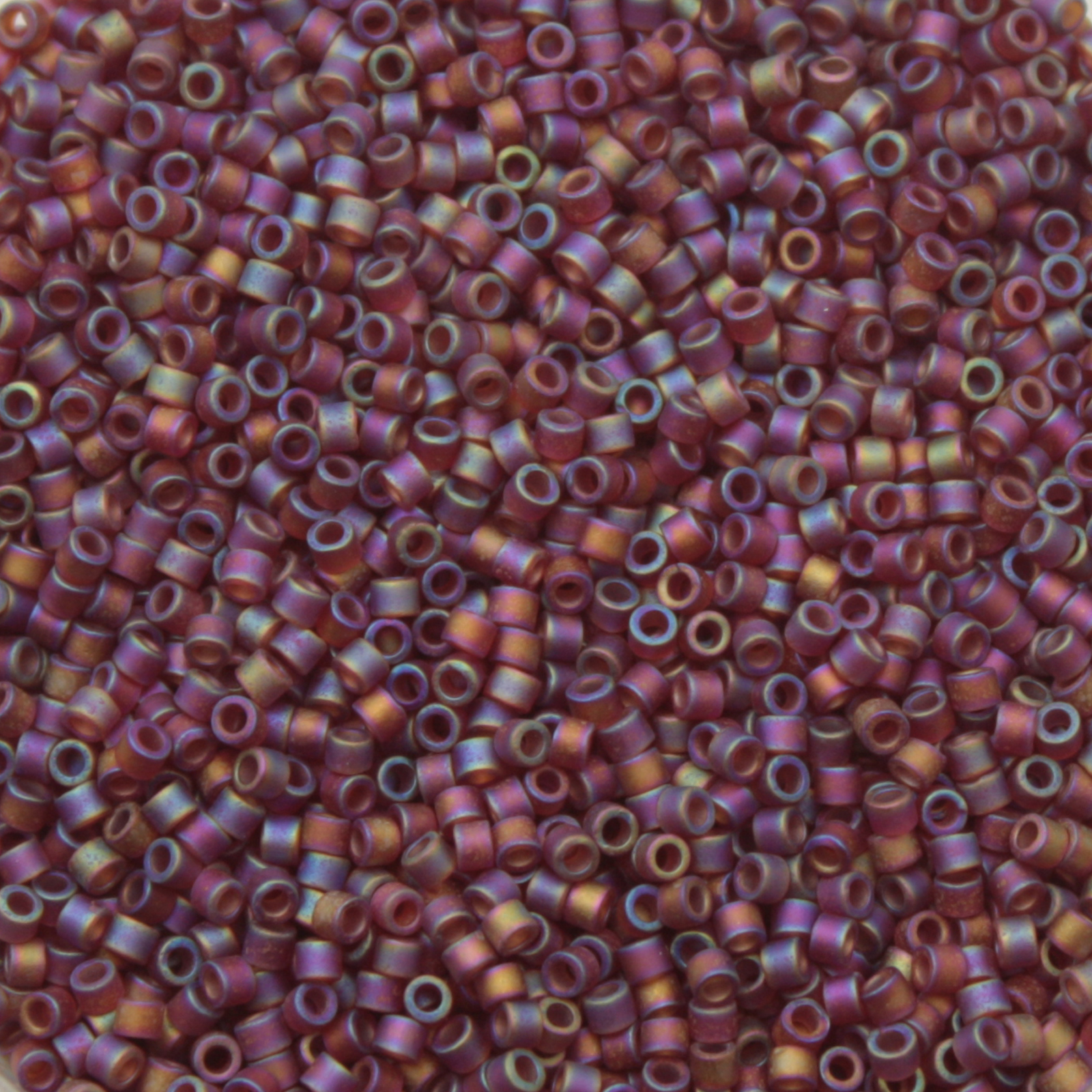 miyuki delica 11/0 - matte transparent dark cranberry ab | 8gr