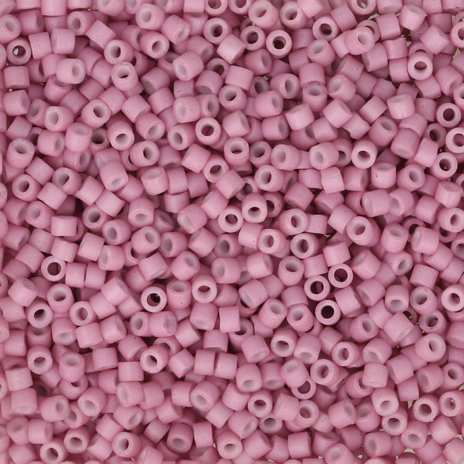 miyuki delica 11/0 - dyed semi matte opaque rose | 8gr