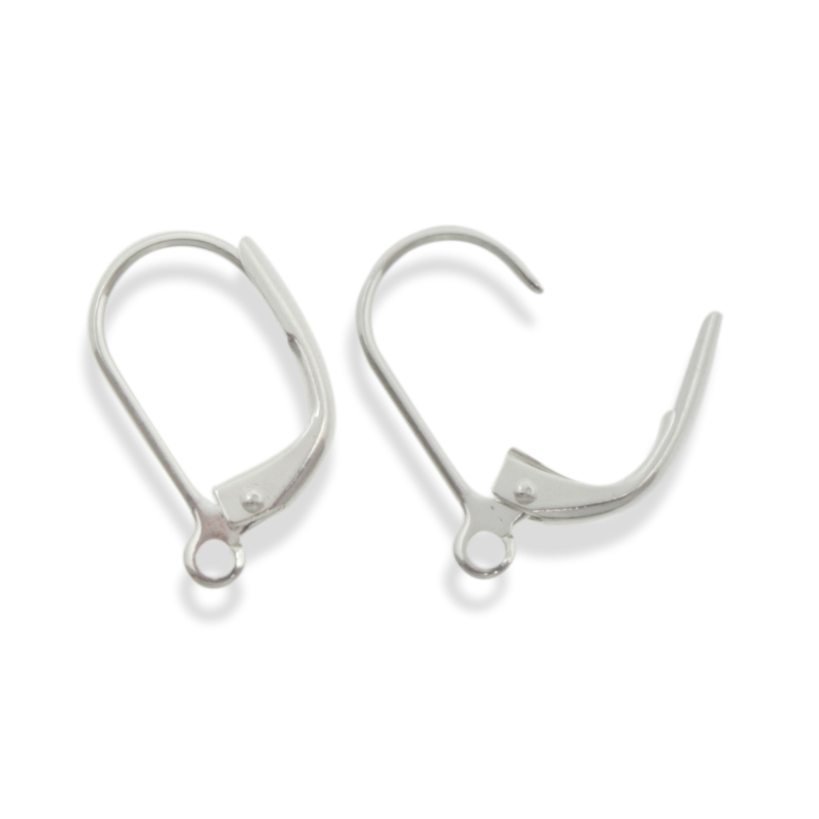 ohrhaken brisuren versilbert 15mm | 10st