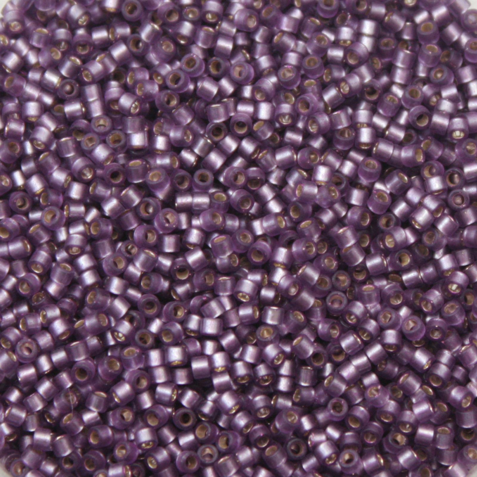miyuki delica 11/0 - dyed silver-lined semi matte violet | 8gr