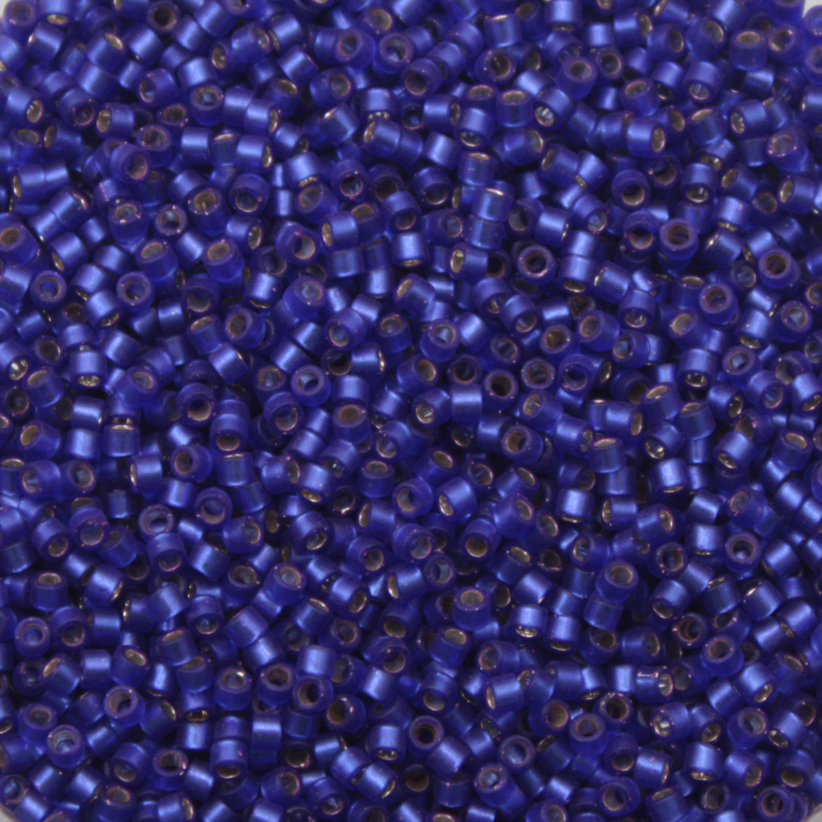 miyuki delica 11/0 - dyed silver-lined semi matte cobalt | 8gr