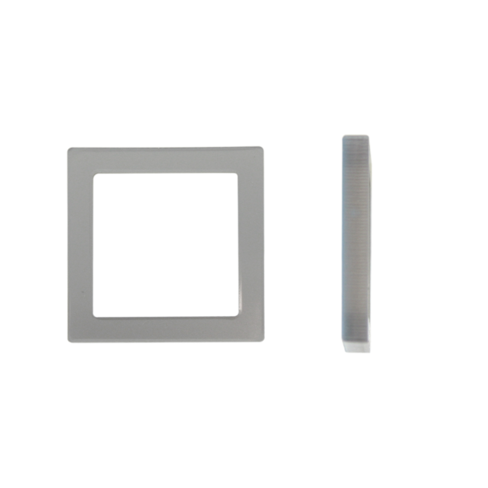 quadrat aus plexiglas silber 23mm | 2st