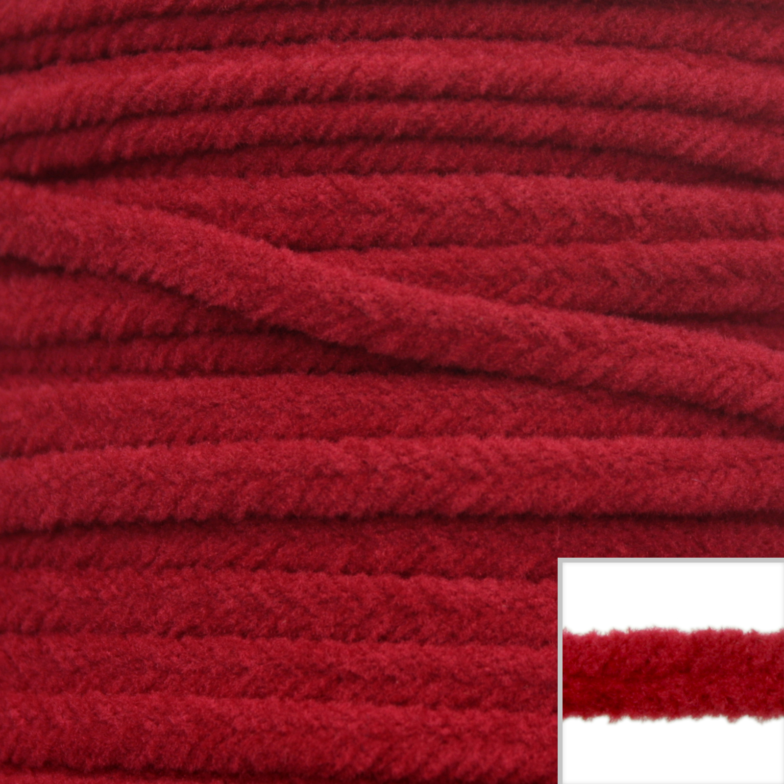 soutache fäden velvet rot 3,5mm | 2mt