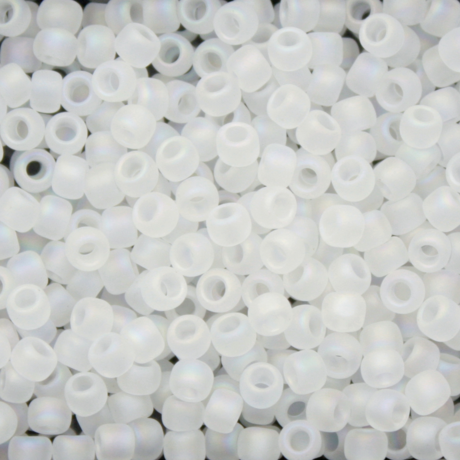saatperlen toho 8/0 transparent rainbow frosted crystal (161f) | 10gr