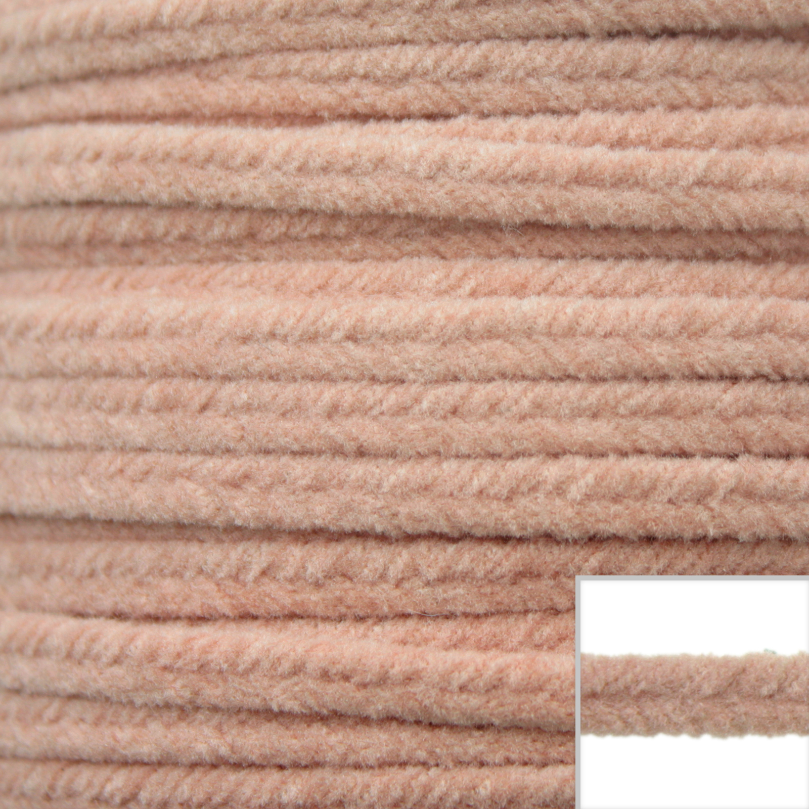 velvet soutache braid - pink 3,5mm | 2mt
