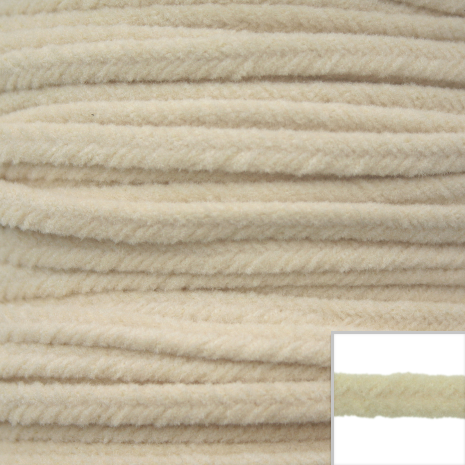 soutache fäden velvet creme 3,5mm | 2mt