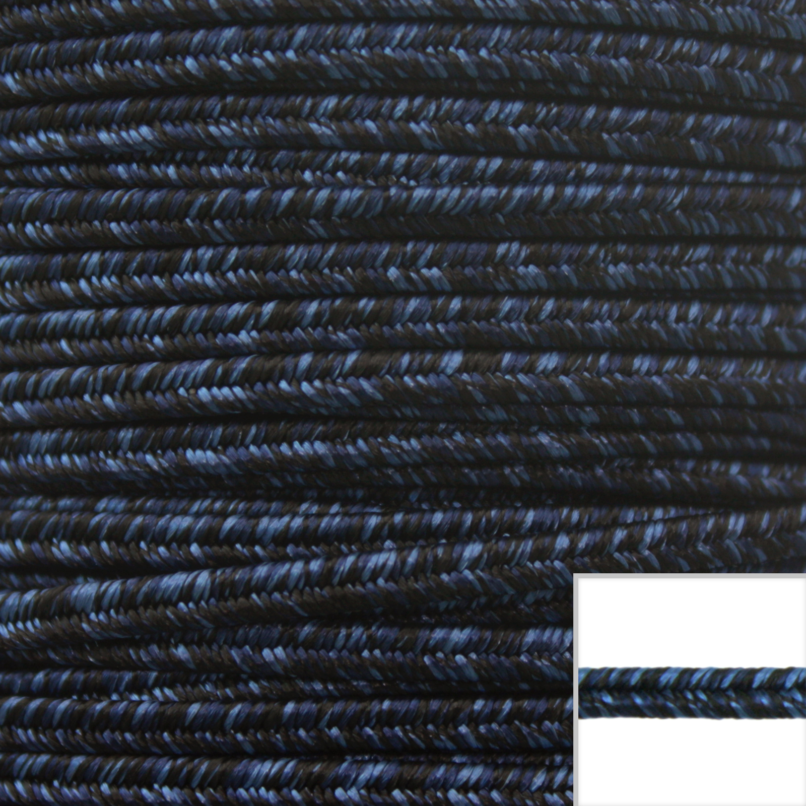 color melange soutache braid - blue 3,5mm | 2mt