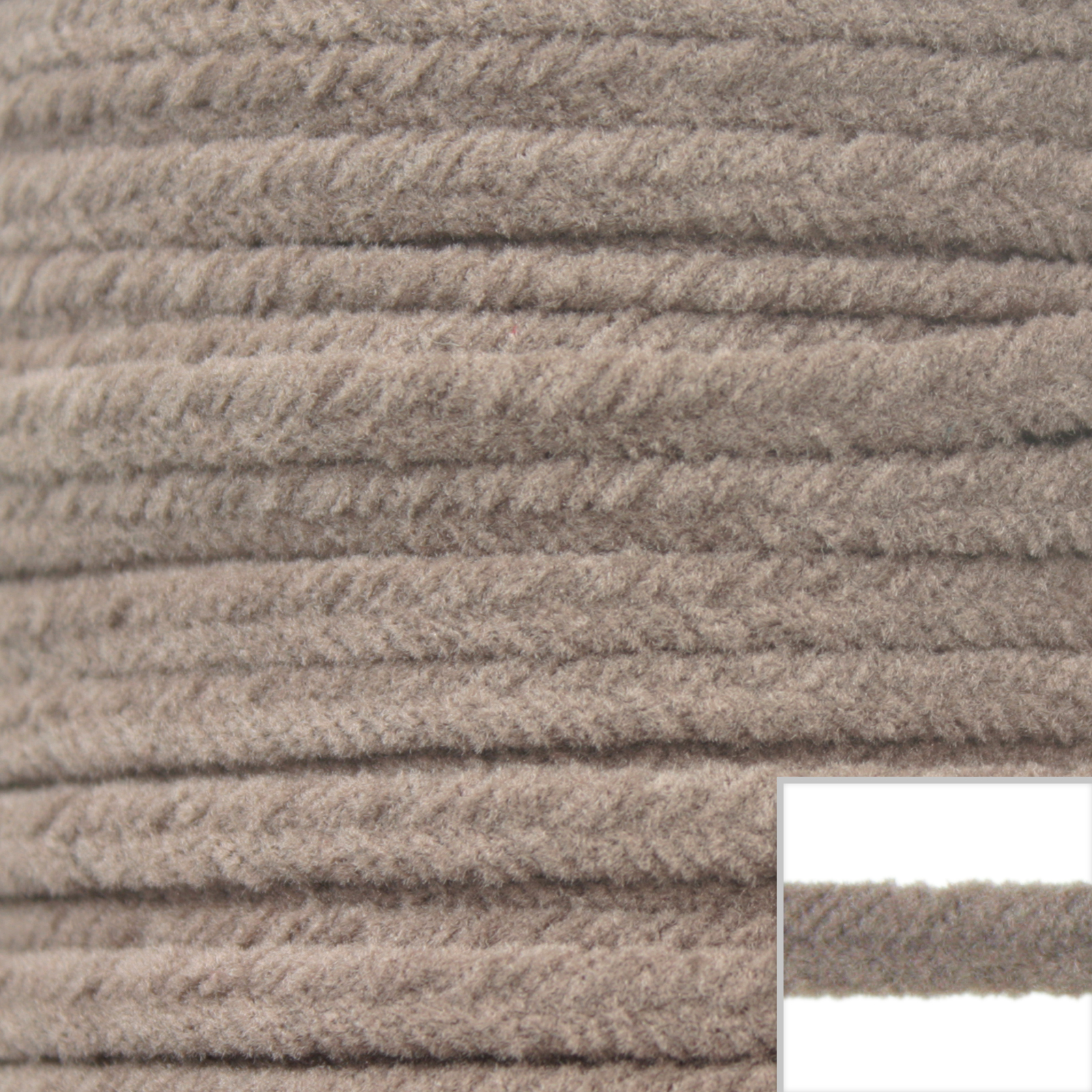 soutache fäden velvet beige 3,5mm | 2mt