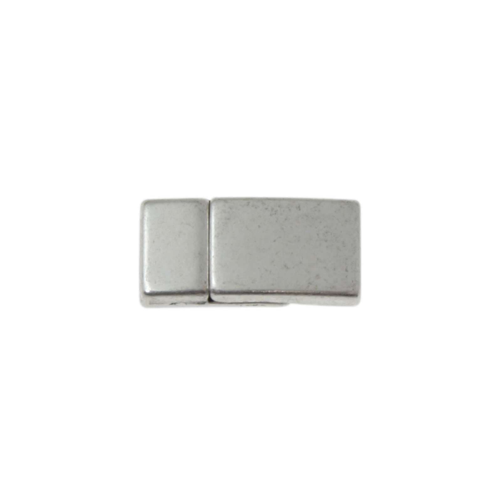 antique silver plated magnetic clasp 17x8mm (width 5mm) | 1pc