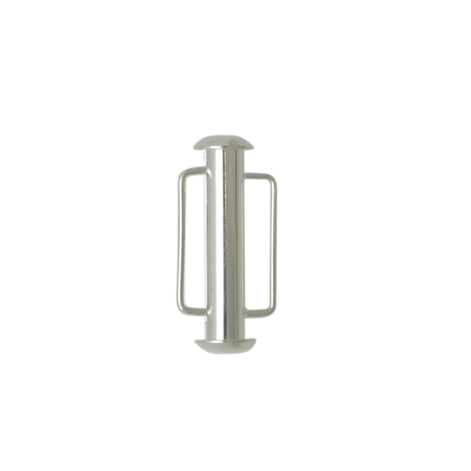 silver plated slide bar clasp 21,5mm (width 13mm) | 1pc