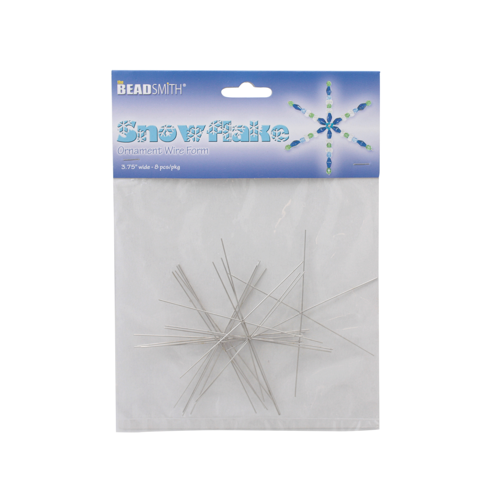 ornament wire form - 8 snowflakes 9,5cm | 1pc