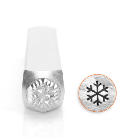 design stamp snow flake signature 6mm | 1pc