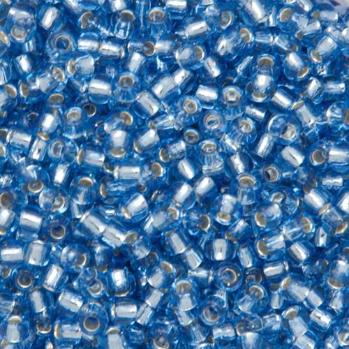 rocaille toho seed beads 8/0 silver-lined light sapphire (33) | 10gr