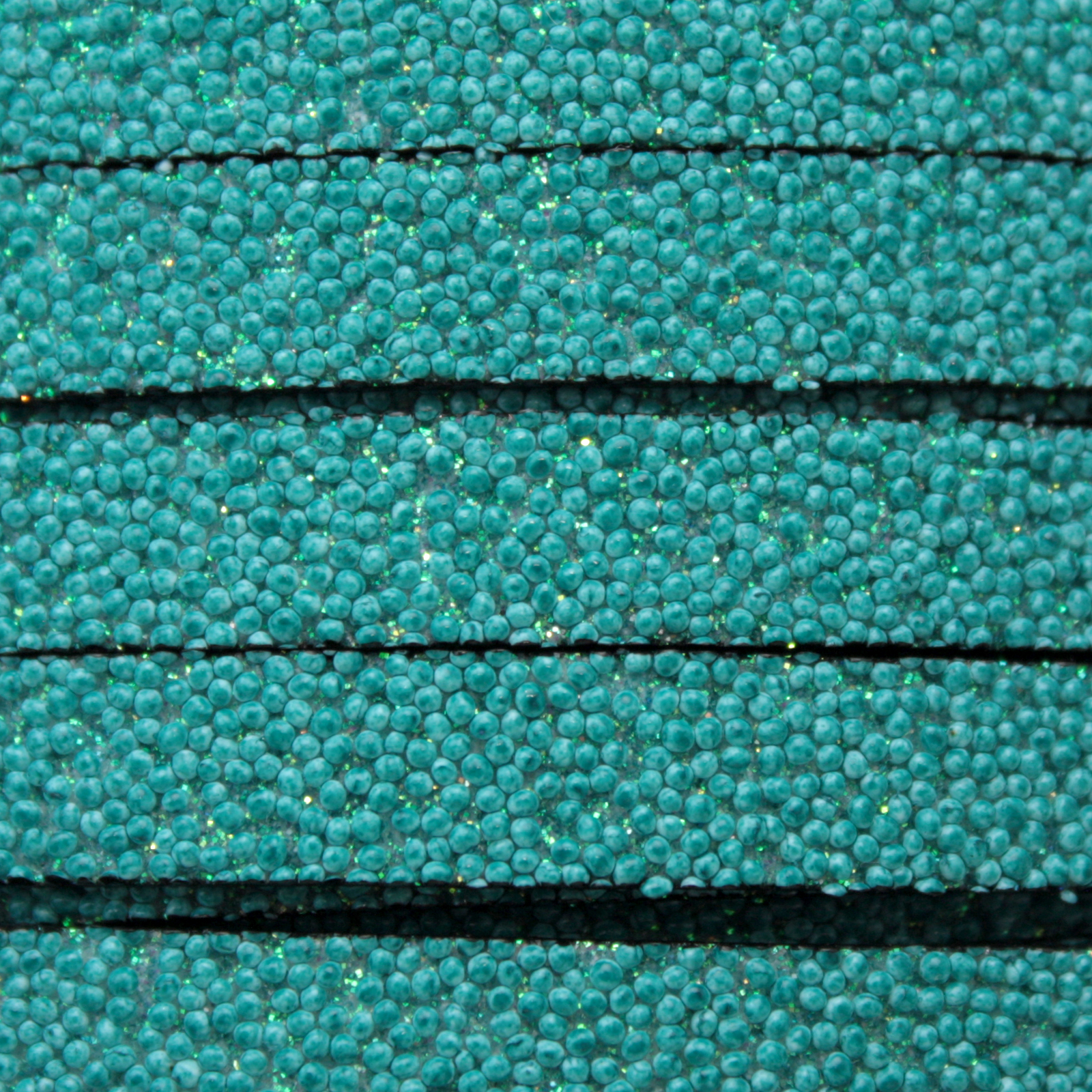 flach lederband türkis effekt caviar 10mm | 20cm