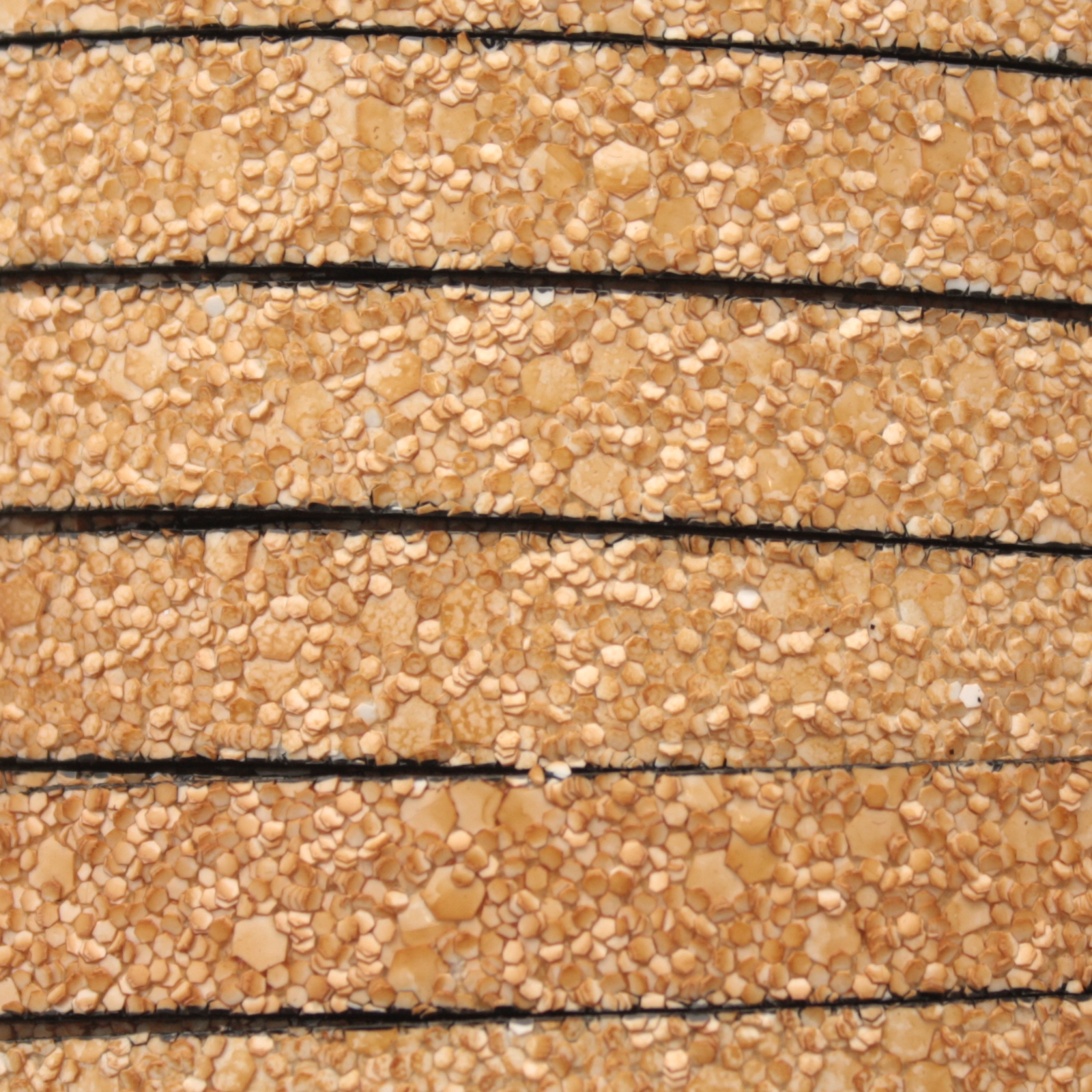 blush glitter effect flat leather cord 10mm | 20cm
