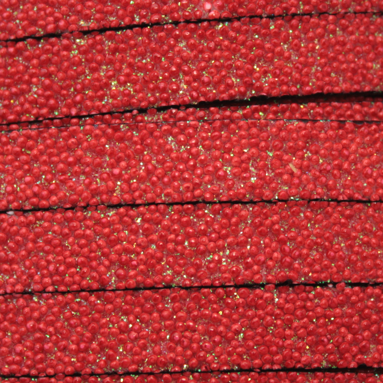 flach lederband rot effekt caviar 10mm | 20cm