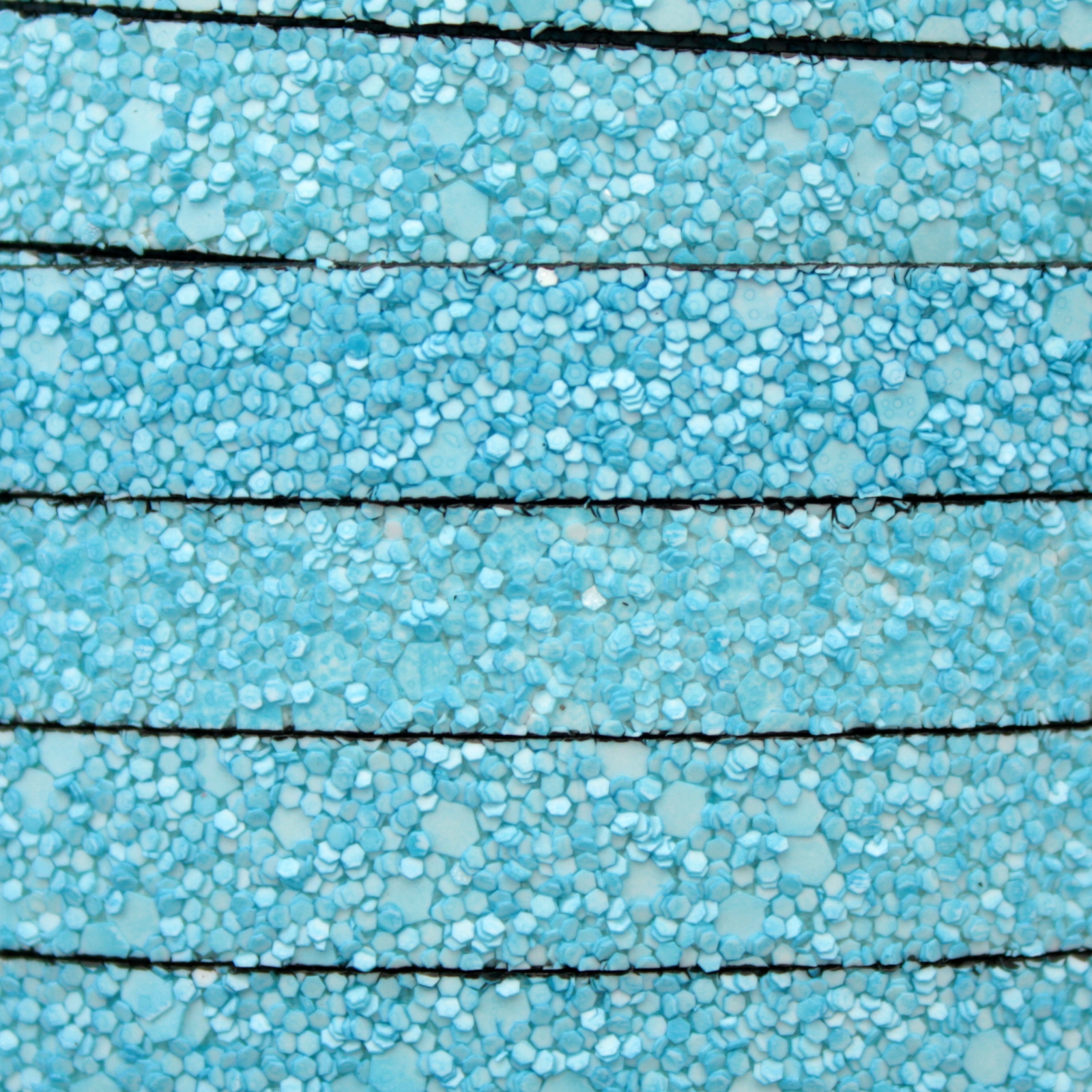 flach lederband hellblau glitter 10mm | 20cm
