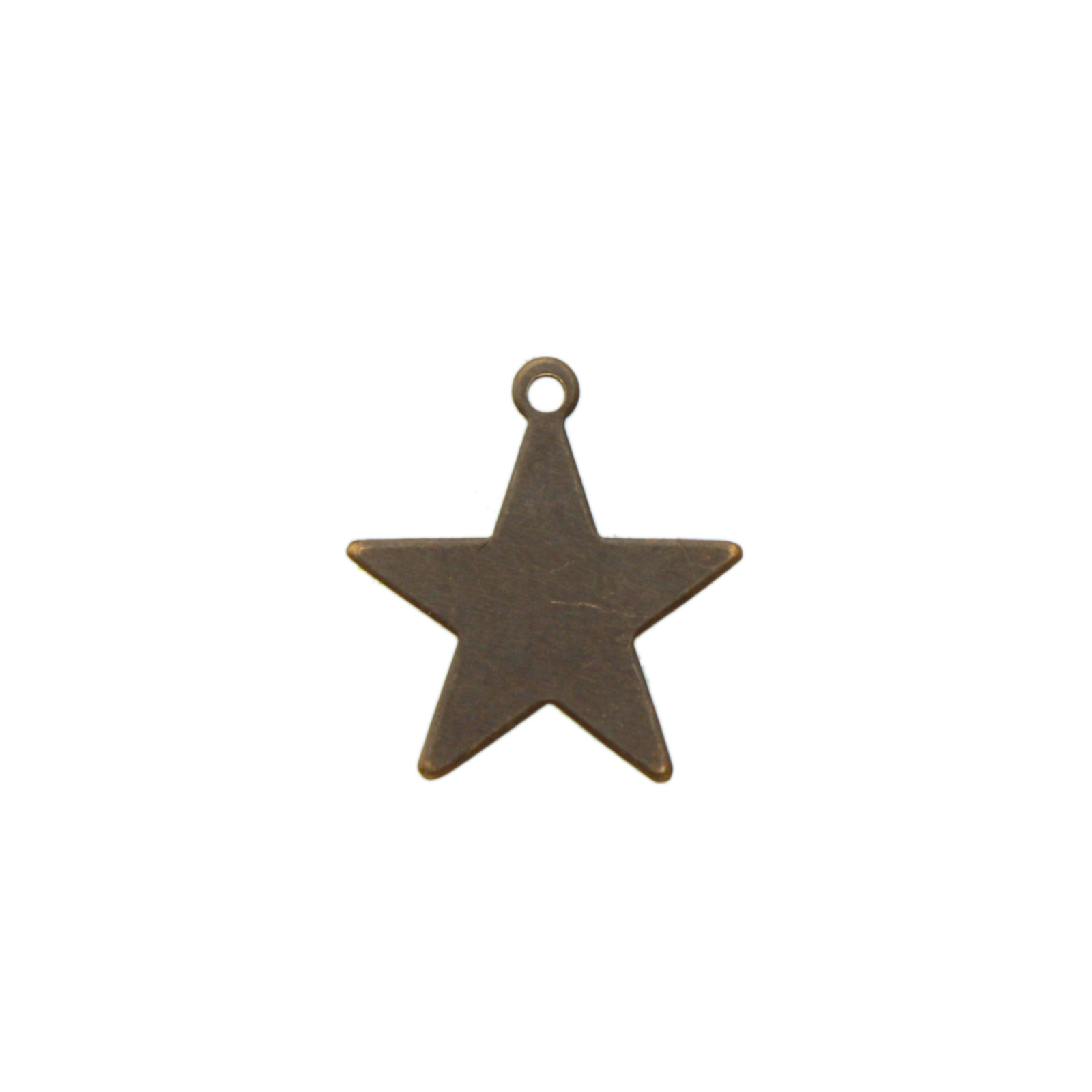 metal blanks vintaj natural brass star with ring 19mm | 2pc