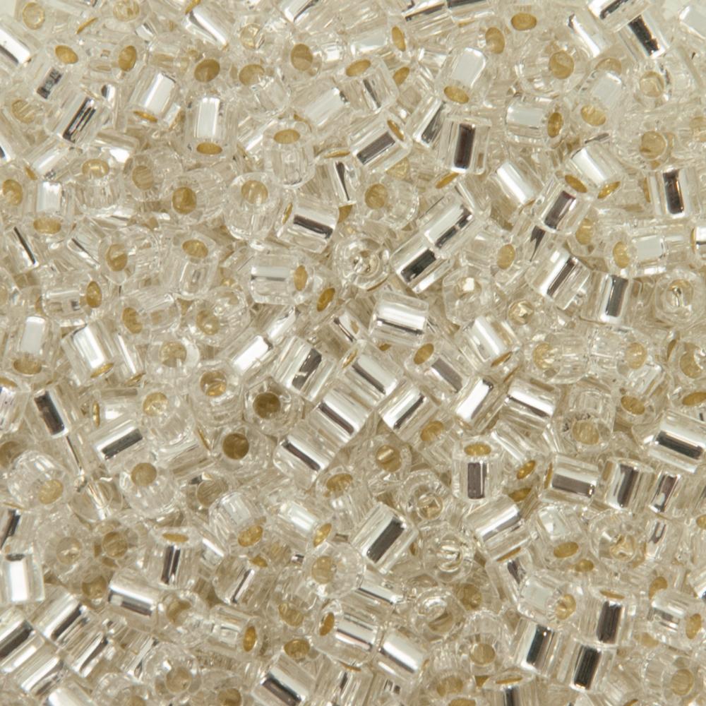 hexagon toho seed beads 8/0 silver-lined crystal (21) | 10gr