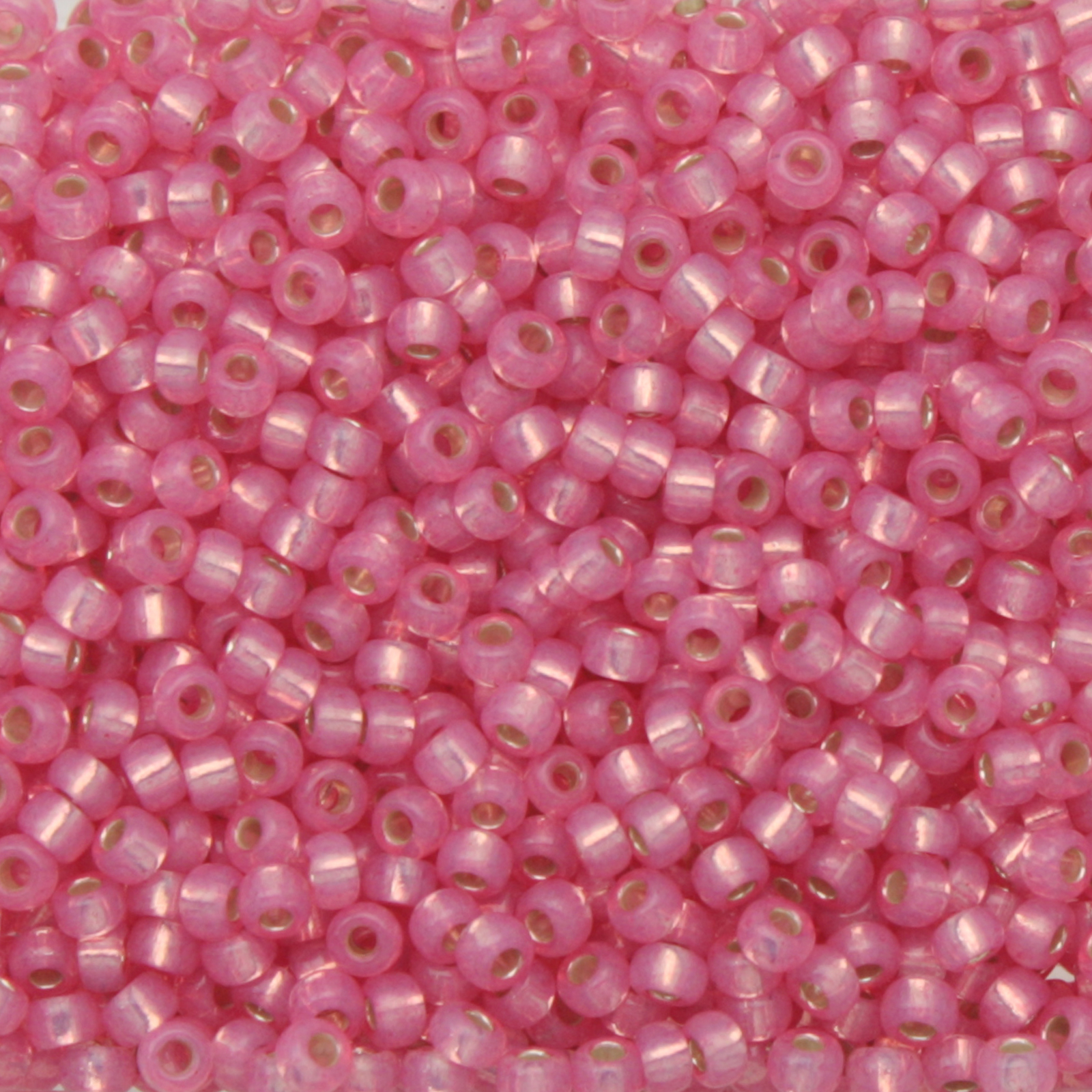 miyuki rocailles 11/0 - silver-lined dyed rose pink (556) | 10gr