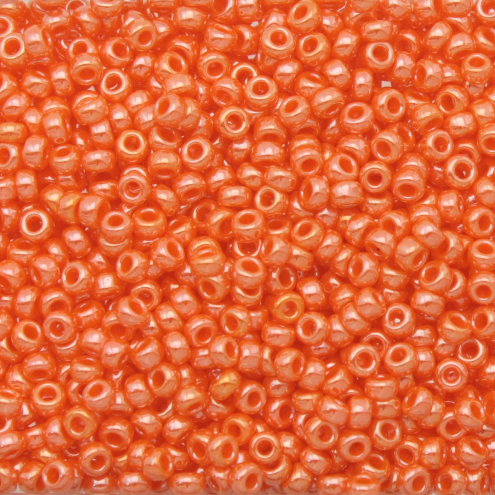 miyuki rocailles 11/0 - opaque luster light orange (423) | 10gr