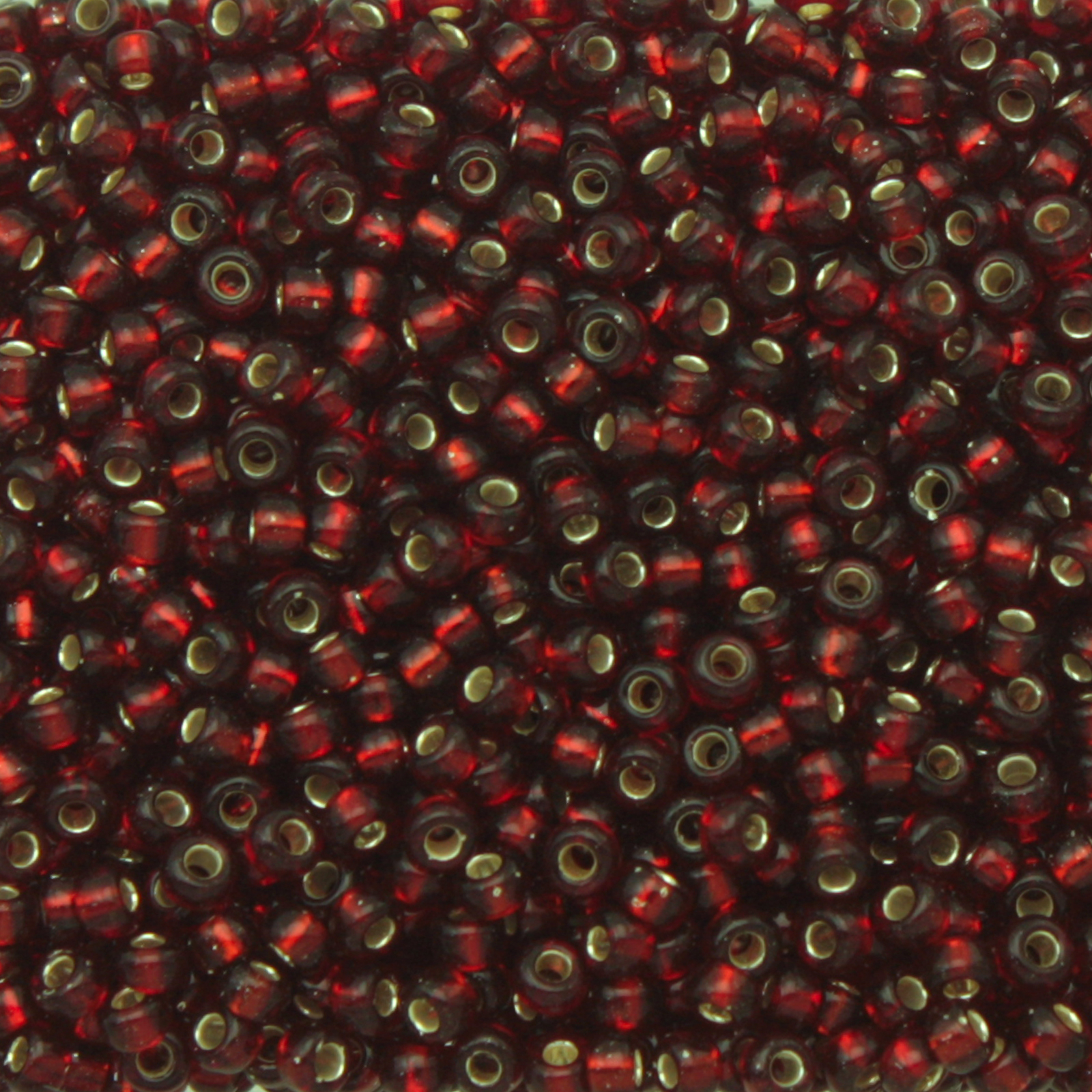 miyuki rocailles 11/0 - silver-lined dark ruby (2427) | 10gr