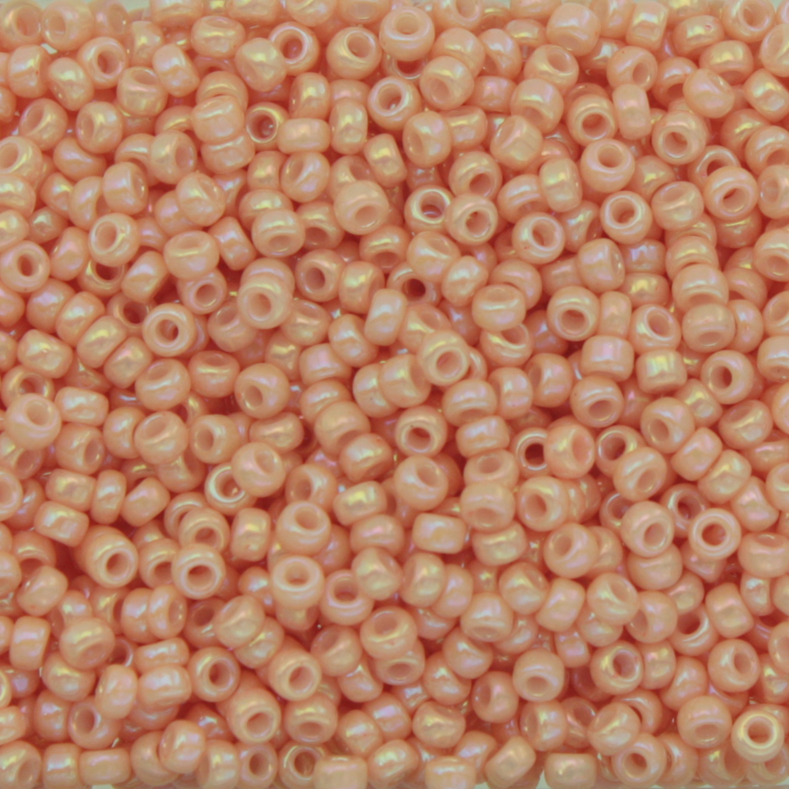 miyuki rocailles 11/0 - opaque luster salmon (596) | 10gr