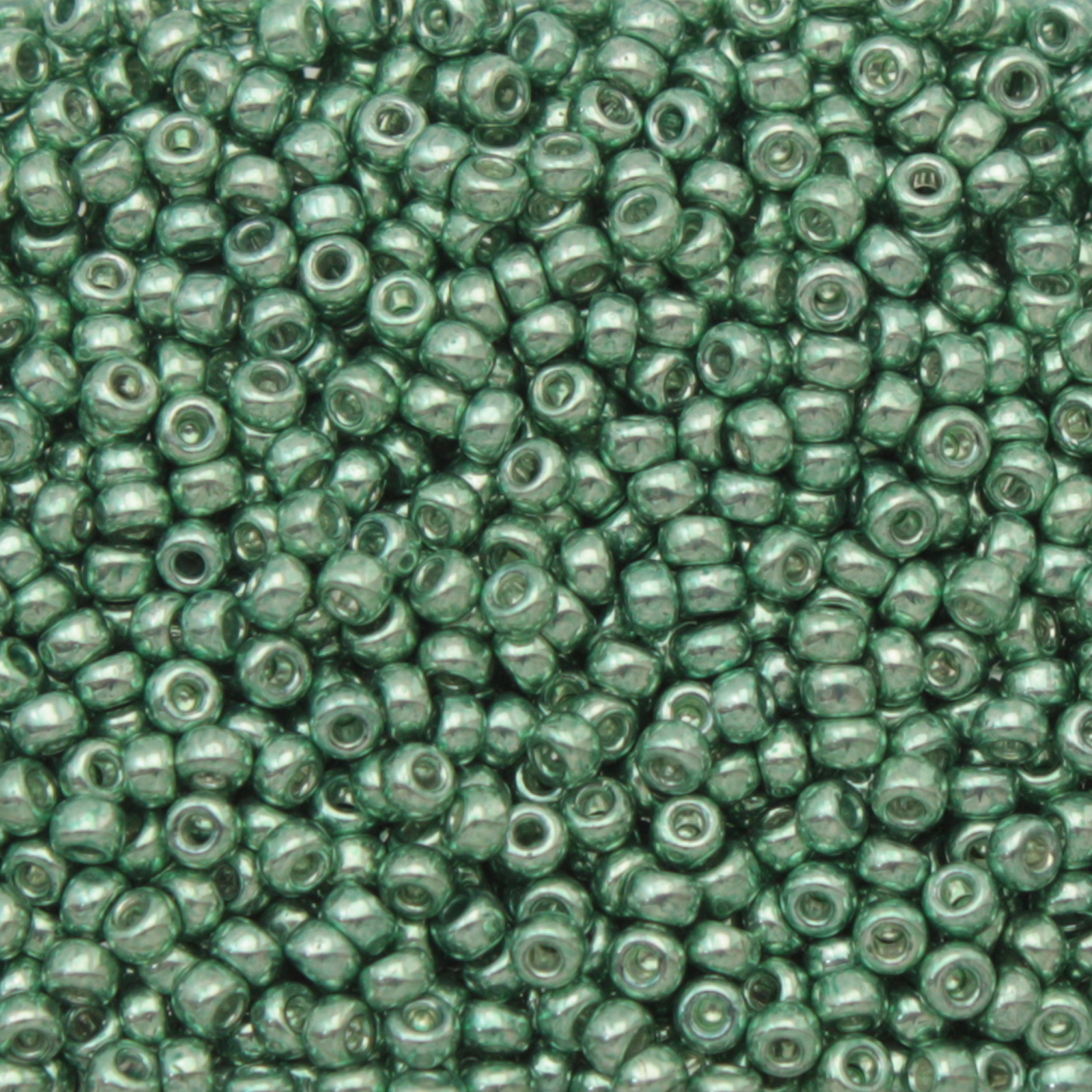 miyuki rocailles 11/0 - galvanized sea green (1074) | 10gr
