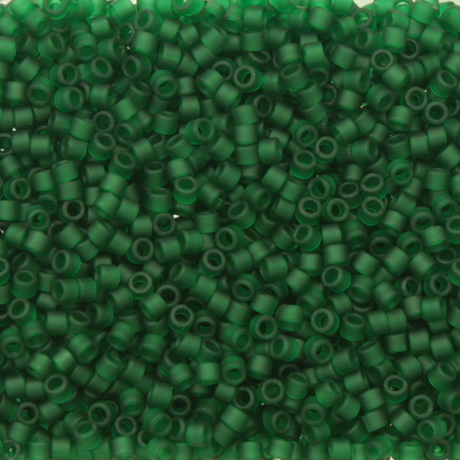 miyuki delica 11/0 - matte transparent dark green | 8gr