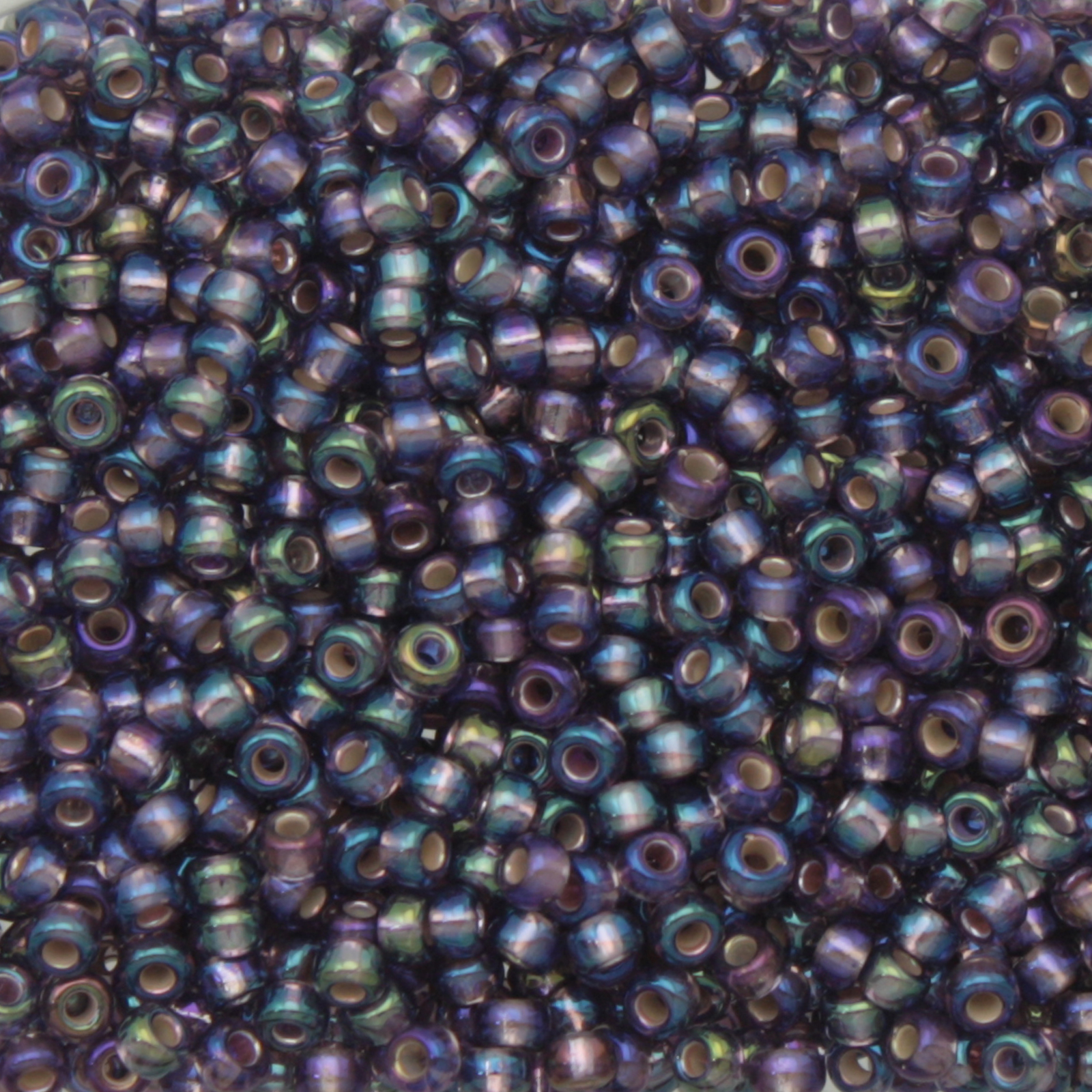 miyuki rocailles 11/0 - silver-lined amethyst ab (1024) | 10gr