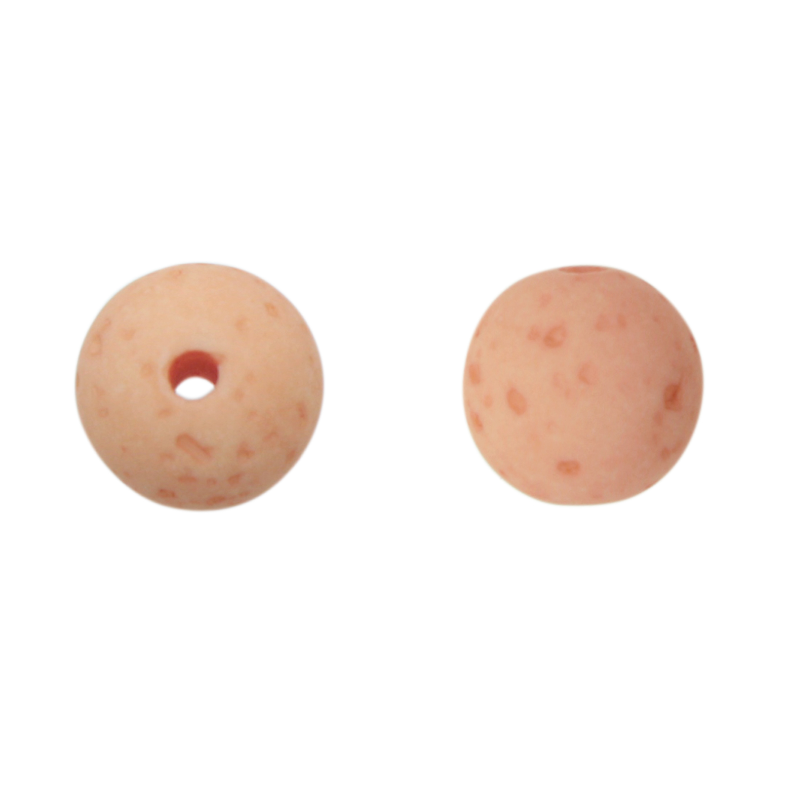 peach magma resin smooth round 10mm | 10pc