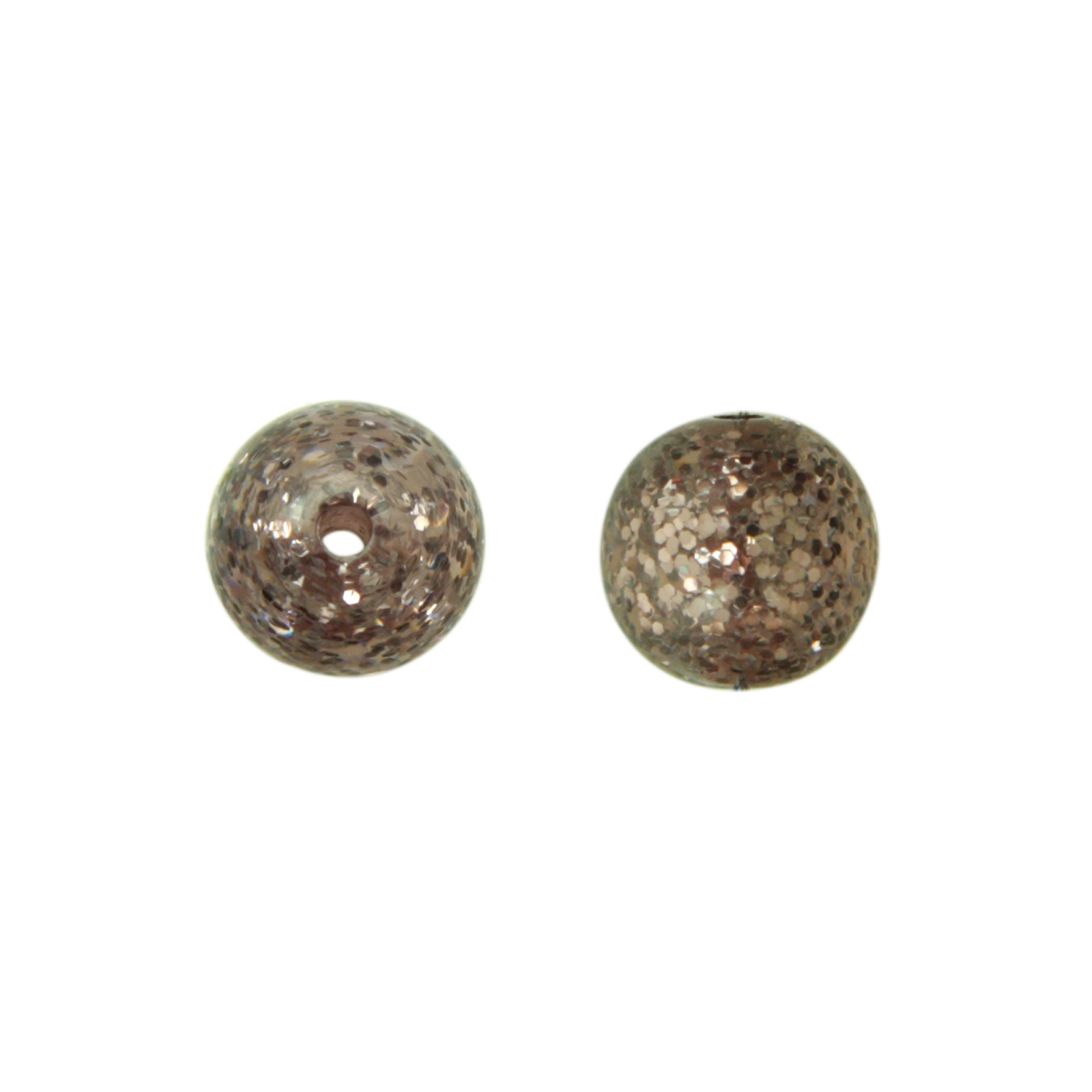 plum stardust resin smooth round 6mm | 10pc