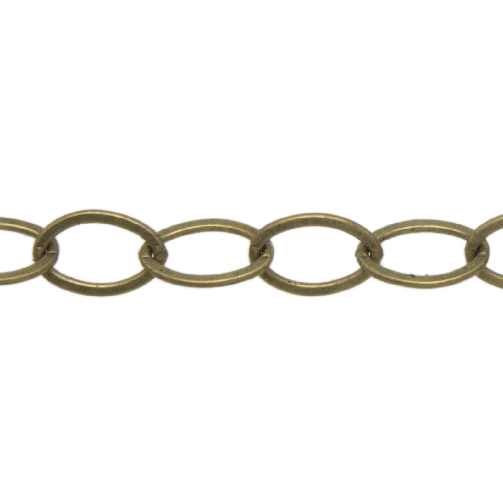 antique bronze plated oval cable chain 12x8mm | 50cm